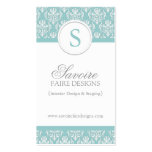 Monogram Interior Decorator Business Cards