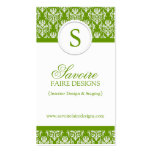 Monogram Interior Decorator Business Cards