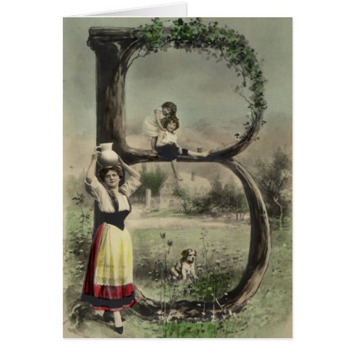 Monogram Letter B Card