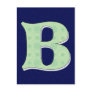 Monogram Letter B Postcards