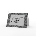 Monogram Letter M Card