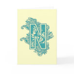 MONOGRAM LETTER N cards