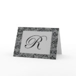 Monogram Letter R Greeting Cards