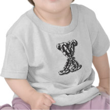 Monogram Letter X in Black Tee Shirt