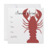 Monogram Lobster Invitations
