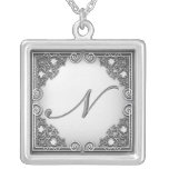 Monogram "N" Necklace
