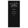 Monogram Names Date Wedding Menu Cards Rack Card