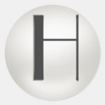 Monogram Pearl Stickers  = Monogram H