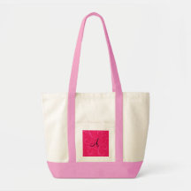 Monogram pink swirls bag