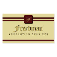 Monogram Professional Business Cards