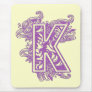 MONOGRAM PURPLE K MOUSEPADS