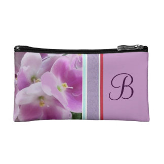 Monogrammed Makeup Bags on Monogram Purple Violet Cosmetic Bag