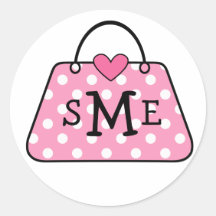 Monogram Purse Sticker  (#LABL 020)