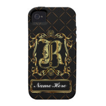 Monogram R Vibe Important View Notes Please Case-Mate iPhone 4 Cases