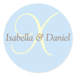 Monogram Seal Wedding Monogram Sticker
