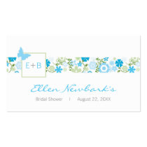 Monogram Shower Favour Tag