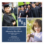 Monogram Square - Photo Graduation Announcement