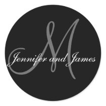 Monogram Stickers for Weddings