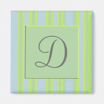 monogram stripes refrigerator magnets