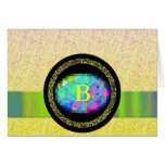 Monogram Template Thank You Card