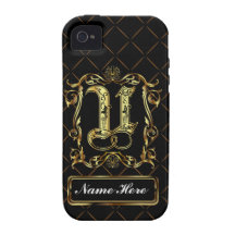 Monogram U Vibe Important View Notes Please Vibe iPhone 4 Covers