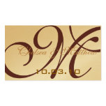 Monogram Wedding Favour Hang Tags
