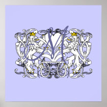 Monogram Wedding Invitations & Gifts Posters
