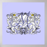 Monogram Wedding Invitations & Gifts Posters