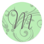 Monogram Wedding Stamp stickers