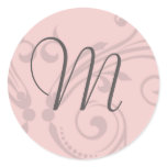 Monogram Wedding Stamp stickers