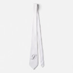 Monogram White Tie