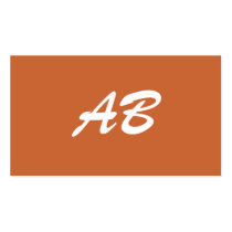 Monogram. Your custom initials. Brown White