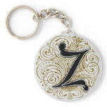 Monogram ‘Z’ in Gold - Keychain