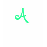 Monogrammed A Tee t-shirts
