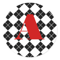 Monogrammed Argyle