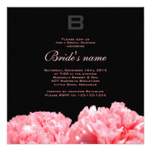 Monogrammed Bridal Shower Invitation