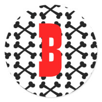 Monogrammed Crossbones
