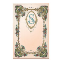 Monogrammed frame customised stationery