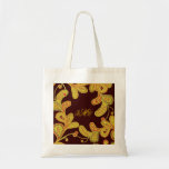 Monogrammed Gold Paisley Tote Tote Bag