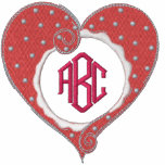 Monogrammed Heart embroidered shirts