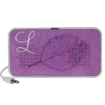 Monogrammed Leaf Fossil iPhone Speakers