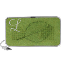 Monogrammed Leaf Fossil Portable Speaker