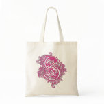 MONOGRAMMED TOTE - PINK LETTER S TOTE BAGS