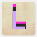 Monograms - Letters - Alphabets - CricketDiane Square Stickers