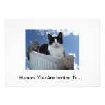 Monorail Cat Invitation