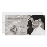 Monotone Wedding Rings Photo Card photo cards
