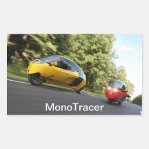 MonoTracer Sticker - Yellow & Red