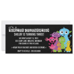 Monster Bash Birthday Party Invitations