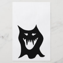 Monster Cartoon, Black. Full Colour Flyer