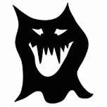 Monster Cartoon, Black. Photo Cutout